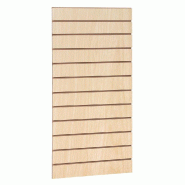 Panneau rainuré R10 L59,5xP120cm épaisseur 18mm - naturel