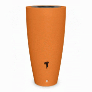 PLAST'UP ROTOMOULAGE Récupérateur d'eau conique ros'eau 2-en-1 - ORANGE - orange 0750122560011