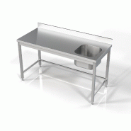 Plonge inox bac 1 à droit 1600x700 - P7812.0625