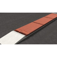 Pont bascule  31cm de haut utilisé pour peser les véhicules routiers et les engins de chantier jusqu'à un maximum de 60 tonnes - version ATEX -SBP/M-31