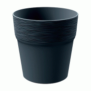 Prosperplast - Pot FURU - 12,2x12,2x12,2 cm, coloris Anthracite - gris plastique polypropylène ZA3290