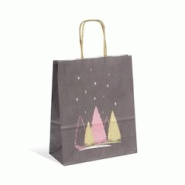 Sac Narnia kraft blanc poignées torsadées 18+8x22cm par 250 - 3700481692363 Sac Narnia kraft blanc poignées torsadées 18+8x22cm par 250 - 3700481692363