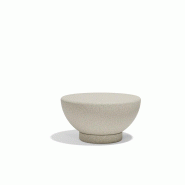 Table basse LUNA Ø60x33 - Ecru granit