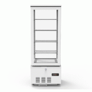 Vaiotec Vitrine réfrigérée TOPLINE à 4 compartiments / 92 litres « blanche », 434 x 398 mm - blanc inox 10587 Vaiotec Vitrine réfrigérée TOPLINE à 4 compartiments / 92 litres « blanche », 434 x 398 mm - blanc inox 10587