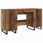 VidaXL Bureau Bois ancien 140 x 50 x 75 cm Bois d'ingénierie Modèle Ventura Vision - 879528