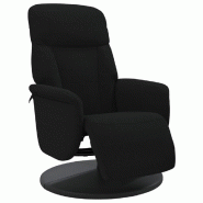 VidaXL Fauteuil inclinable avec repose-pied noir velours Modèle Orloria - 356686
