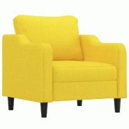 VidaXL Fauteuil Jaune clair 60 cm Tissu Modèle Aero Panorama Ombre - Matériau naturel 359348
