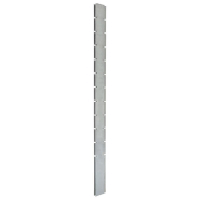 Vidaxl poteau de clôture en gabion argenté 280 cm acier galvanisé 142331