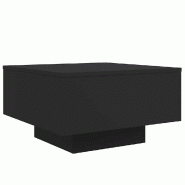 VidaXL Table basse noir 55x55x31 cm bois d'ingénierie Modèle Atlas Infinite Concept - 836568