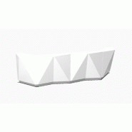 Banque d'accueil lumineuse Alpa - MDD - Blanc brillant_1