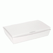 Boîtes Lunch box The Pack en carton nano micro blanc 27x16,5x5cm - par 240