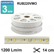 Bobine led 220 volts - ip65 - 50 mètres -  référence rub220vmo4k