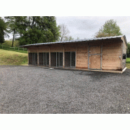 Box chenil - BOX036 - Fabrication française en bois Douglas, épaisseur 48 mm, isolation thermique