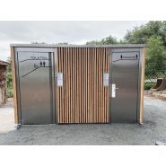 Cabine PMR avec une cabine douche disponible en version manuelle, semi-automatique ou automatique - réf. 2052