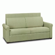 CANAPÉ 2- BELLE EPOQUE CANAPEXPRESS  LATTES 120CM MATELAS MÉMORY  22CM TÊTE DE LIT INTÉGRÉE  VELOURS  VERT LIME