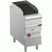 Diamond - Grill Vapeur électrique, grille en fonte "double face", module 1/2 - réf. E9/GVQA4-N - inox AKS-E9/GVQA4-N