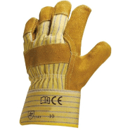 Gants docker en cuir pour manutention - Renfort paume - Norme EN388 - Taille 10 - Par 12_0