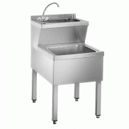 Lave-mains et évier avec distributeur de savon | P 600 mm Lave-mains et évier avec distributeur de savon | P 600 mm