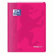 Oxford Lot de 10 Cahier EasyBook piqué 24x32, 96p./48 feuilles 90g/m², Séyès, coloris rose - 3020120120225