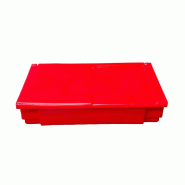 PLAST'UP ROTOMOULAGE Bac à sable incendie/ à sel de déneigement 50l- lot de 10 - ROUGE - rouge 0727156537128