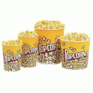 Pot à pop corn carton imprimé 1920cc Ø13,3x19,5cm - par 500
