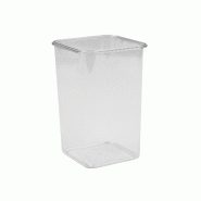 Schneider - Boîte de conservation / boîte à épices, carrée 2000 ml - transparent plastique 152918