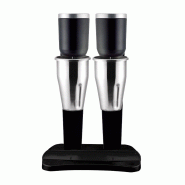SOFRACA Shaker - Corps En Alliage Peint Noir & Bol Inox - Réf:34022N - 34022N