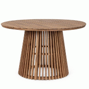 Table Rodano Ø120 x 74 cm bois d'acacia FSC 100%. Finition à l'huile