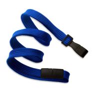 Tour de Cou bleu Royal 10 mm - Crochet plastique Break-Away - Lot de 10 pièces - Ref. 2137-4745 Tour de Cou bleu Royal 10 mm - Crochet plastique Break-Away - Lot de 10 pièces - Ref. 2137-4745