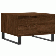 VidaXL Table basse chêne marron 55x55x36,5 cm bois d'ingénierie Modèle Flex Panorama Concept - 830771