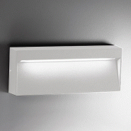 Zafferano Applique Led Bottom Au Design Rectangulaire En Aluminium Blanc Mat 8,5W Ip54 3000K 729Lm, Idéale Pour L'Éclairage Résidentiel - blanc 805