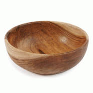 Bazar Bizar Bol en bois de teck 16x16x5 cm naturel - Lot de 6 - beige Bois massif BASU603-MTR6 Bazar Bizar Bol en bois de teck 16x16x5 cm naturel - Lot de 6 - beige Bois massif BASU603-MTR6