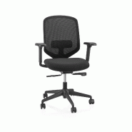Chaise de bureau / chaise pivotante Delvia Tissu / tissu maillé noir hjh OFFICE - noir polyester 657713 Chaise de bureau / chaise pivotante Delvia Tissu / tissu maillé noir hjh OFFICE - noir polyester 657713