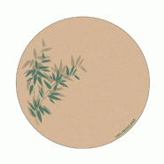 Dessous de verre carton blanc Feel Green Ø9cm - par 6000