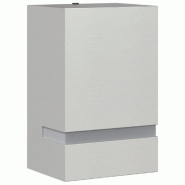 Helloshop26 - Applique murale d'extérieur lumineuse IP44 9,5 x 7,5 x 15 cm en acier inoxydable argenté 02_0056632 - argenté 3000239623688