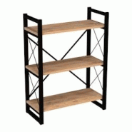 Helloshop26 - Bibliothèque design pour salon étagère style original à 3 niveaux 90 x 65 x 30 cm effet bois noir 03_0006488 - 3001792247762 Helloshop26 - Bibliothèque design pour salon étagère style original à 3 niveaux 90 x 65 x 30 cm effet bois noir 03_0006488 - 3001792247762
