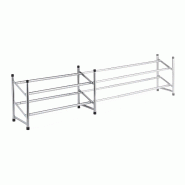 Helloshop26 - Étagère à chaussures télescopique extensible pour entrée dressing 90 x 20 x 30 cm modernité et faible encombrement en 13_0010826 - Helloshop26 - Étagère à chaussures télescopique extensible pour entrée dressing 90 x 20 x 30 cm modernité et faible encombrement en 13_0010826 -