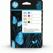 Hp 950/951 Pack De 4 Cartouches Dencre Authentiques, Noir/cyan/magenta/jaune C2p43ae Pour Imprimantes Hp Officejet Pro 8600 - 6ZC65AE Hp 950/951 Pack De 4 Cartouches Dencre Authentiques, Noir/cyan/magenta/jaune C2p43ae Pour Imprimantes Hp Officejet Pro 8600 - 6ZC65AE