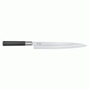 KAI Couteau Yanagiba 24 cm - Wasabi Black - noir inox 6724Y