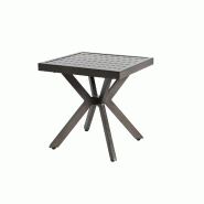Merax Table d'appoint d'extérieur, Petite Table de Jardin en Aluminium, résistante aux intempéries et à la rouille, Design géométrique Moderne,