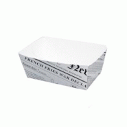 Packnwood FHC - 1000Pcs - Barquette en carton décor journal - 90x55x40mm 250ml - transparent en carton 210BCNEWS250 Packnwood FHC - 1000Pcs - Barquette en carton décor journal - 90x55x40mm 250ml - transparent en carton 210BCNEWS250