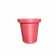 PLAST'UP ROTOMOULAGE Pot de fleurs rond xxl delight 75l - ROUGEFRAISE - rouge 0750122559626