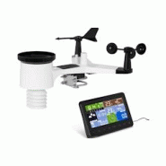 Steinberg Systems - Steinberg Systems Station Météo Connectée Centrale Météo sans Fil WiFi Capteur SBS-WS-300 (Écran LCD 7", Portée : 100 m, -