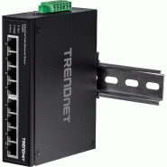 Switch industriel Fast Ethernet DIN-Rail TRENDnet TI-E80 à 8 ports - noir TI-E80_0