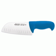 Arcos Série 2900 - Couteau Santoku Couteau Asiatique - Lame Nitrum Acier inoxydable 180 mm - Poignée Polypropylène Bleu - bleu inox 290623