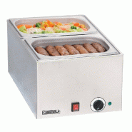 Bain-marie électrique monophasé avec 2x gn 1/2 température 0 à 90 °... - PCBM2
