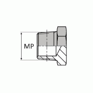 Bouchon mâle NPT tête hexagonale - OBMNPT 1/8 - Ø MP 1/8' (10.24 mm)