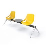 Chaises 2 places + tablette- traverse noire  5620031pjsg rosalie