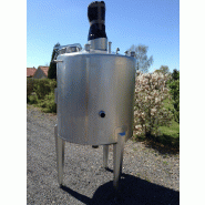 Cuve ETA 1300 L - Numéro de cuve CUV014 - Agitation centrale et tri-pâle Cuve ETA 1300 L - Numéro de cuve CUV014 - Agitation centrale et tri-pâle