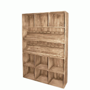 Etagère présentation bouteilles Westside L116xP31xH200cm